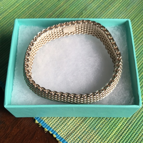 Tiffany & Co. somerset mesh silver bracelet - Picture 7 of 14